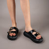 Step Into The Clouds - Black Casual Slipper