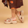 Nothing's Comfier - Beige Casual Platform Heel
