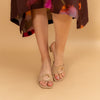 Imma Silent Assasin - Beige Small Heel Slipper