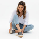 The Riviera Slip-On - Black Casual Espadrilles