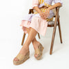 Never Late For Coffee - Beige Everyday Wedges'
