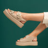 #OOTD - Beige Everyday Platform Sandals