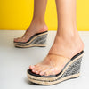 Elevate The Basics - Black Transparent Wedges