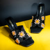 Crochet Kicks - Black Pencil Heels