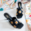 Crochet Kicks - Black Pencil Heels