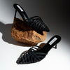 Thank You, Next! - Black Partywear Pencil Heels