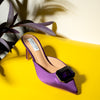 Live The Night - Purple Partywear Pencil Heels