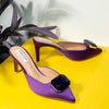 Live The Night - Purple Partywear Pencil Heels
