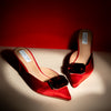 Live The Night - Red Partywear Pencil Heels