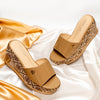 Never Late For Coffee - Beige Everyday Wedges'