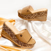 Never Late For Coffee - Beige Everyday Wedges'