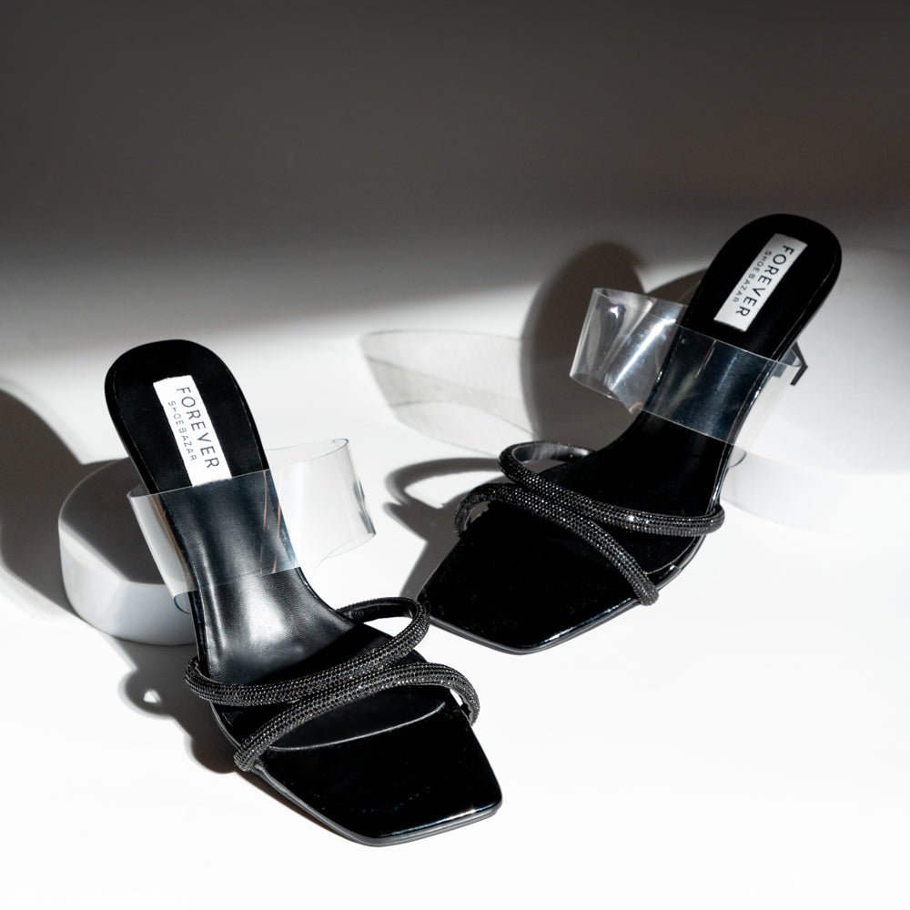 Go Shawty - Black Kitten Heels - detail view