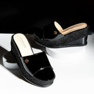 Never Late For Coffee - Black Everyday Wedges - view 5