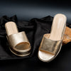 Shimmering Star - Gold Partywear Wedges