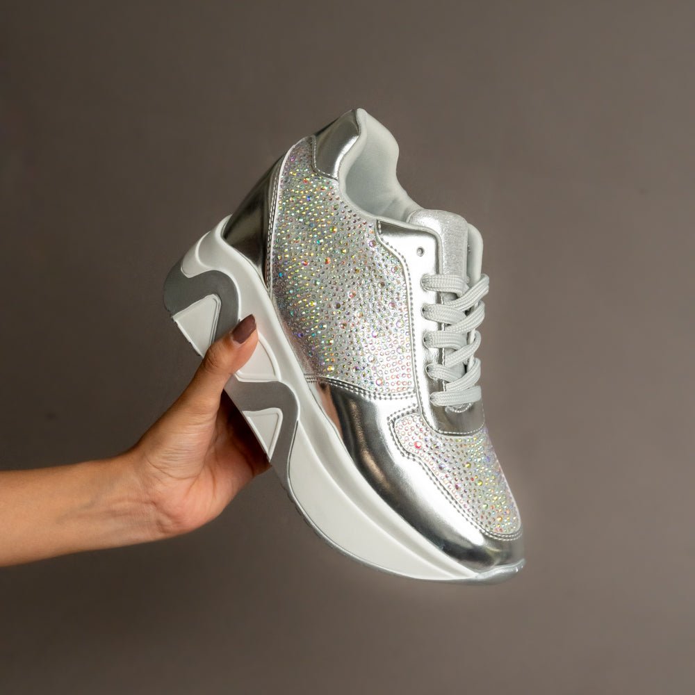 Rock The Party - Silver Partywear Sneakers . - view 8