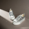 Party Shoes - Silver Sequin Partywear Sneakers