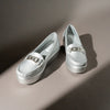 Boss Babe - Silver Partywear Loafers