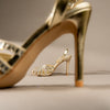 Highly Opinionated - Gold Partywear Heels