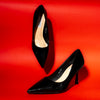 Simply Standout - Black Pencil Heel Pumps