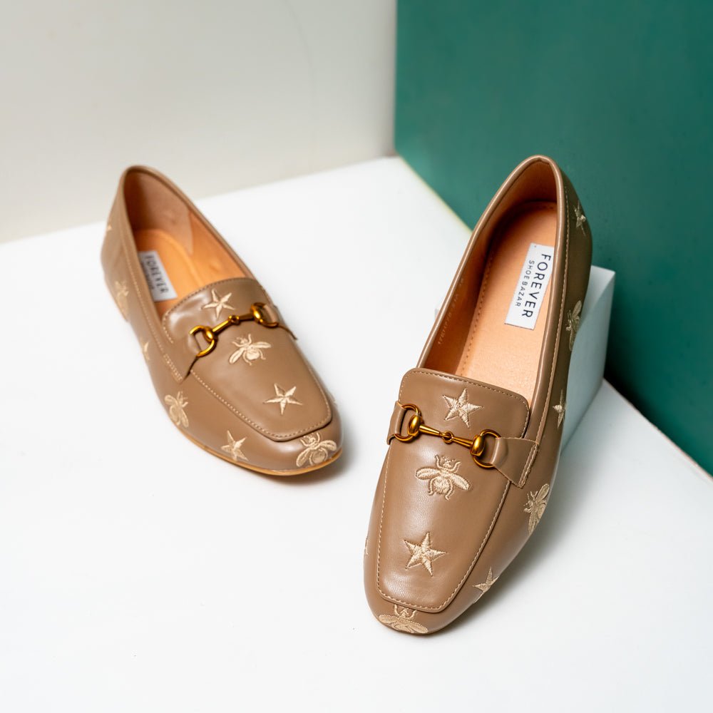 Bees & Stars - Khaki Everyday Loafers - view 3