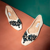 Shine Like A Diamond - Beige Partywear Ballerinas