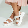 Not That Serious - White Everyday Platform Sandals