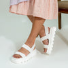 Not That Serious - White Everyday Platform Sandals