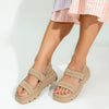 Not That Serious - Beige Everyday Platform Sandals