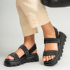 Not That Serious - Black Everyday Platform Sandals