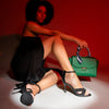 Glittery Glam - Black Partywear Pencil Heels