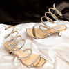 And I Moved On - Gold Partywear Heels