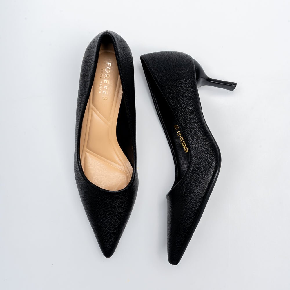Celeste Classic Pointed Toe Pumps - Black - view 4