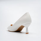 Celeste Classic Pointed Toe Pumps - White - view 5