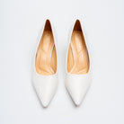 Celeste Classic Pointed Toe Pumps - White - view 3