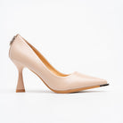 Apex Pointed Toe Heels - Beige