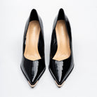 Aurora Metal Tip Pointed Toe Pumps - Black - view 3