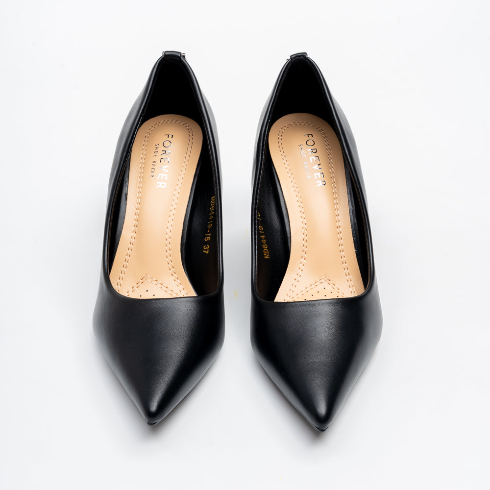 Signature Pointed Toe Pumps - Black - view 3