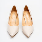 Milano Classic Pointed Toe Pumps - Beige - view 3