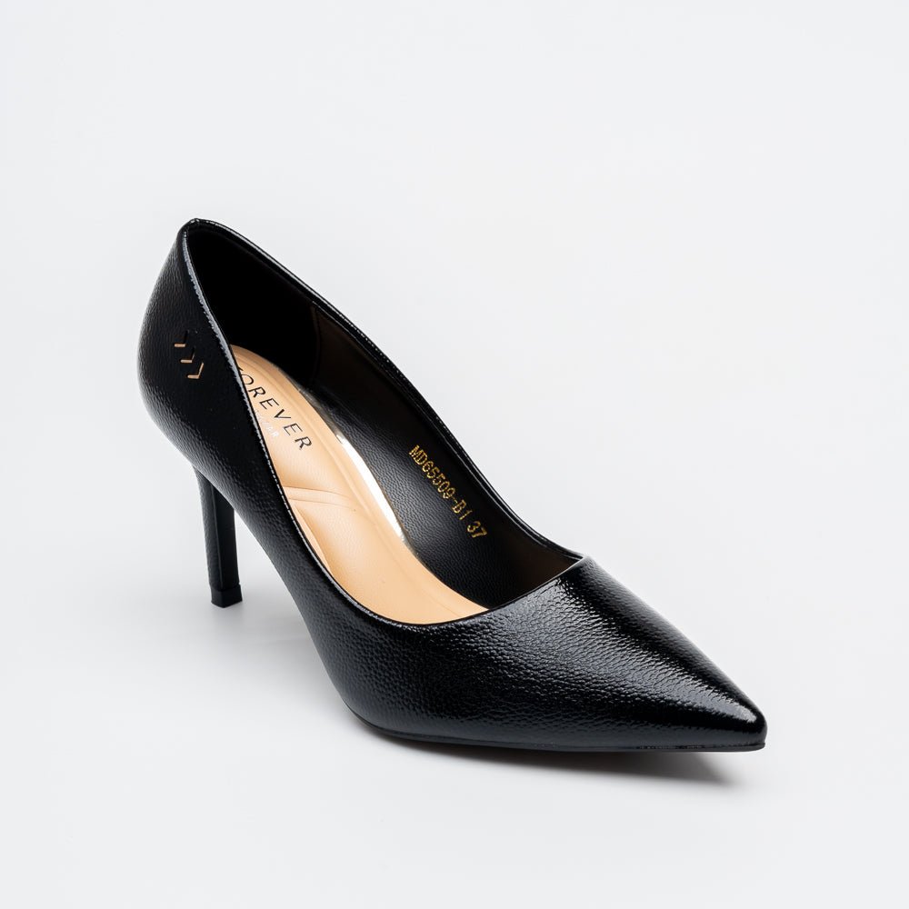 Milano Classic Pointed Toe Pumps - Black - view 2