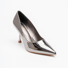 Noir Classic - Gun Metal Patent Pointed Pump - view 2
