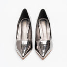 Noir Classic - Gun Metal Patent Pointed Pump - view 4