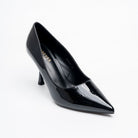 Noir Classic - Black Patent Pointed Pump - view 2