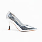 Noir Classic - Silver Patent Pointed Pump