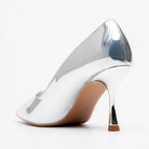 Noir Classic - Silver Patent Pointed Pump - view 5
