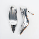Noir Classic - Silver Patent Pointed Pump - view 4
