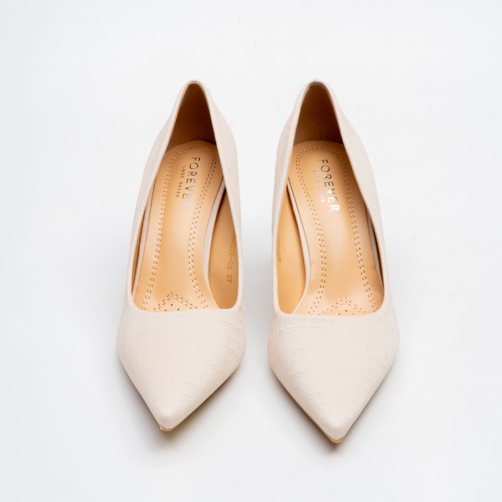Basic Babe Classic Stiletto Heels - Beige - view 3