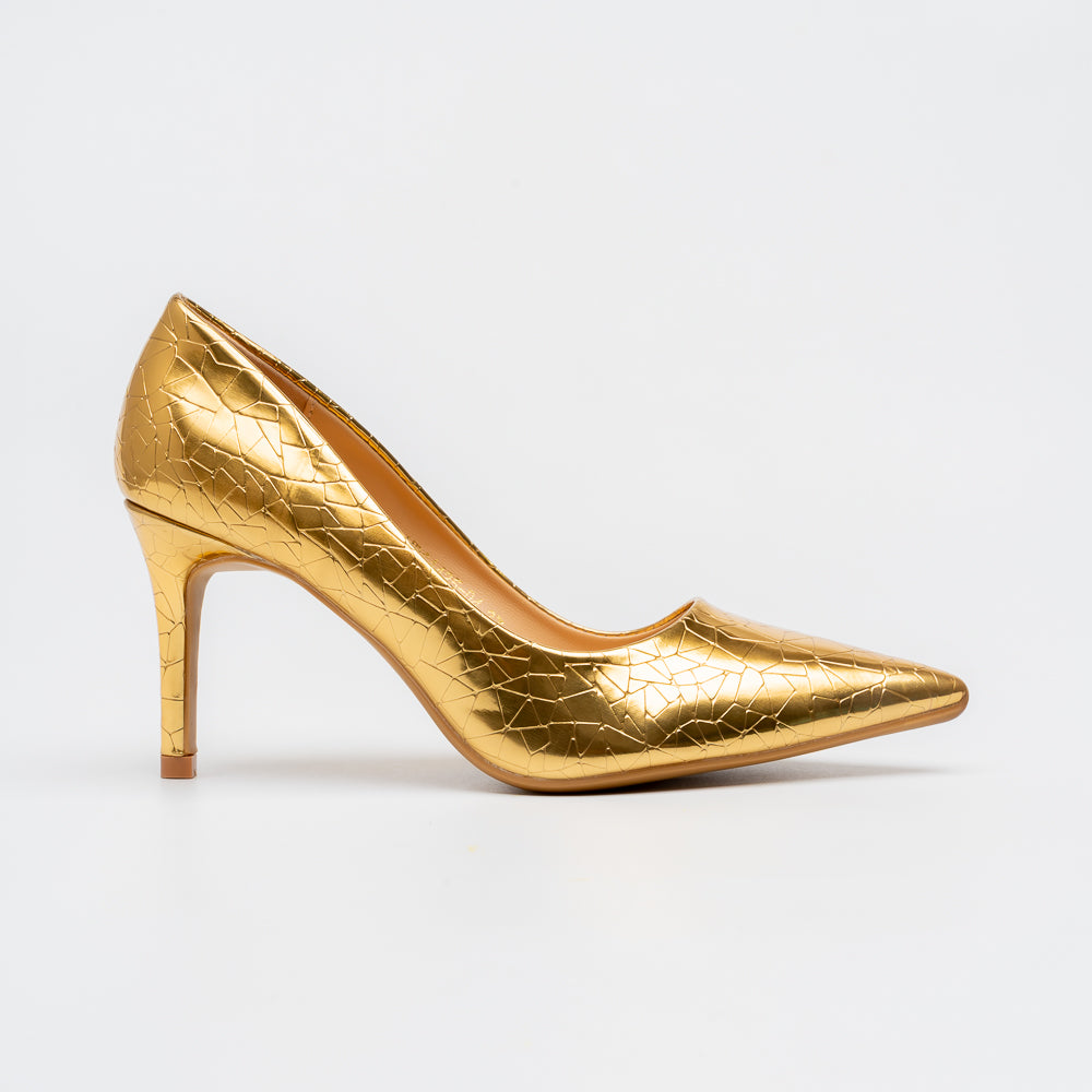 Vipera Luxe Pointed Toe Pumps - Gold