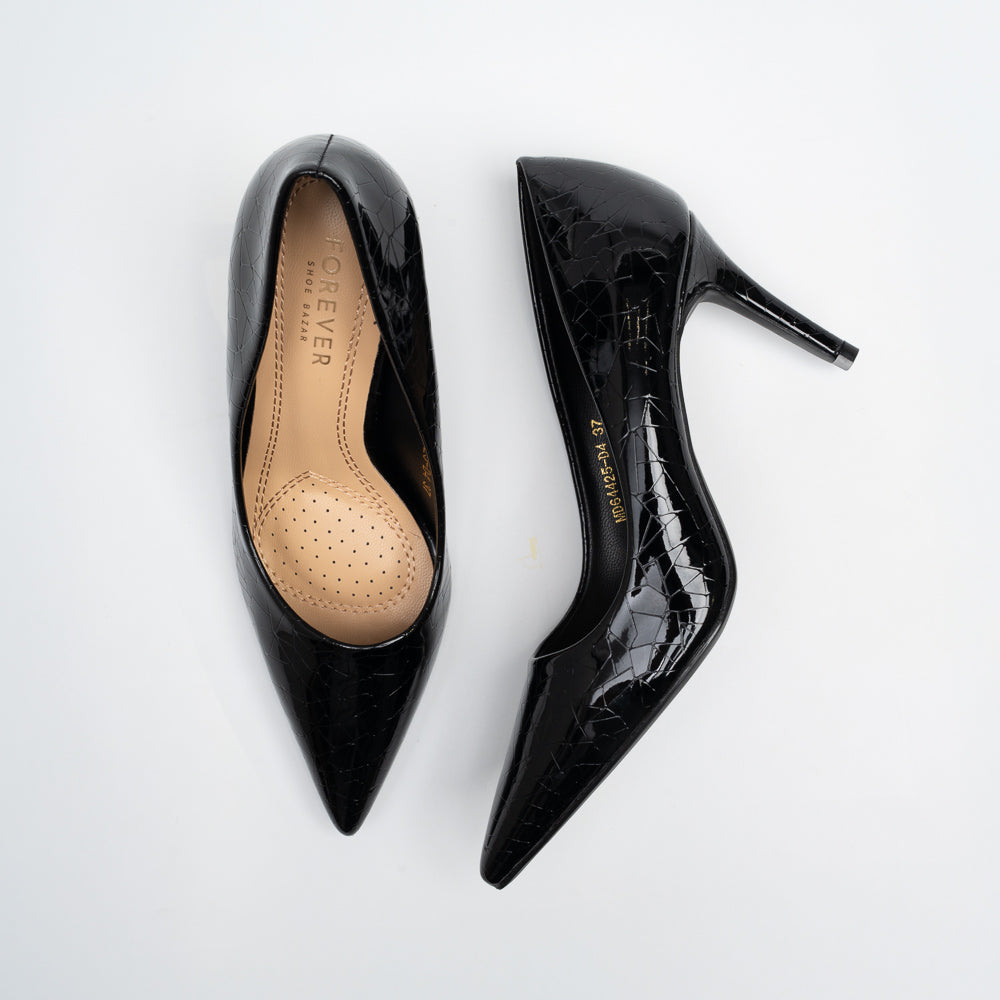 Vipera Luxe Pointed Toe Pumps - Black - view 4