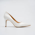 Valencia Signature Pointed Pumps - White