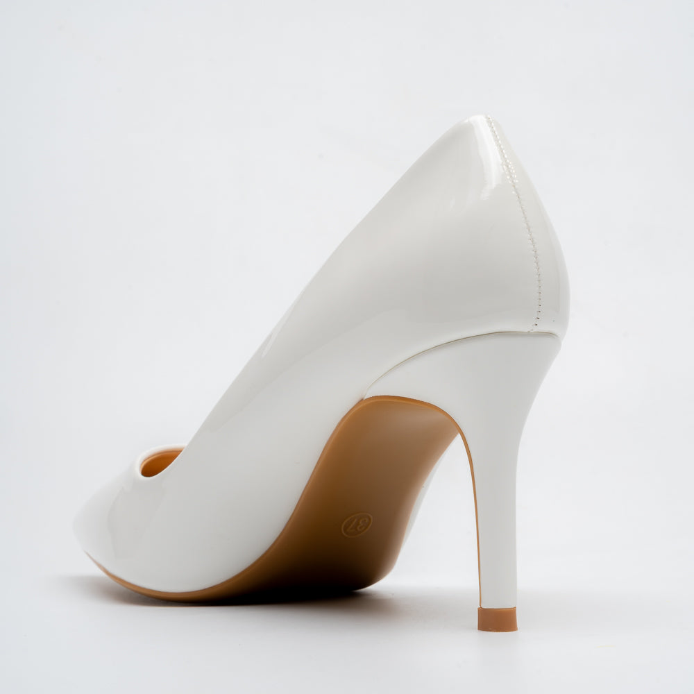 Valencia Signature Pointed Pumps - White - view 5